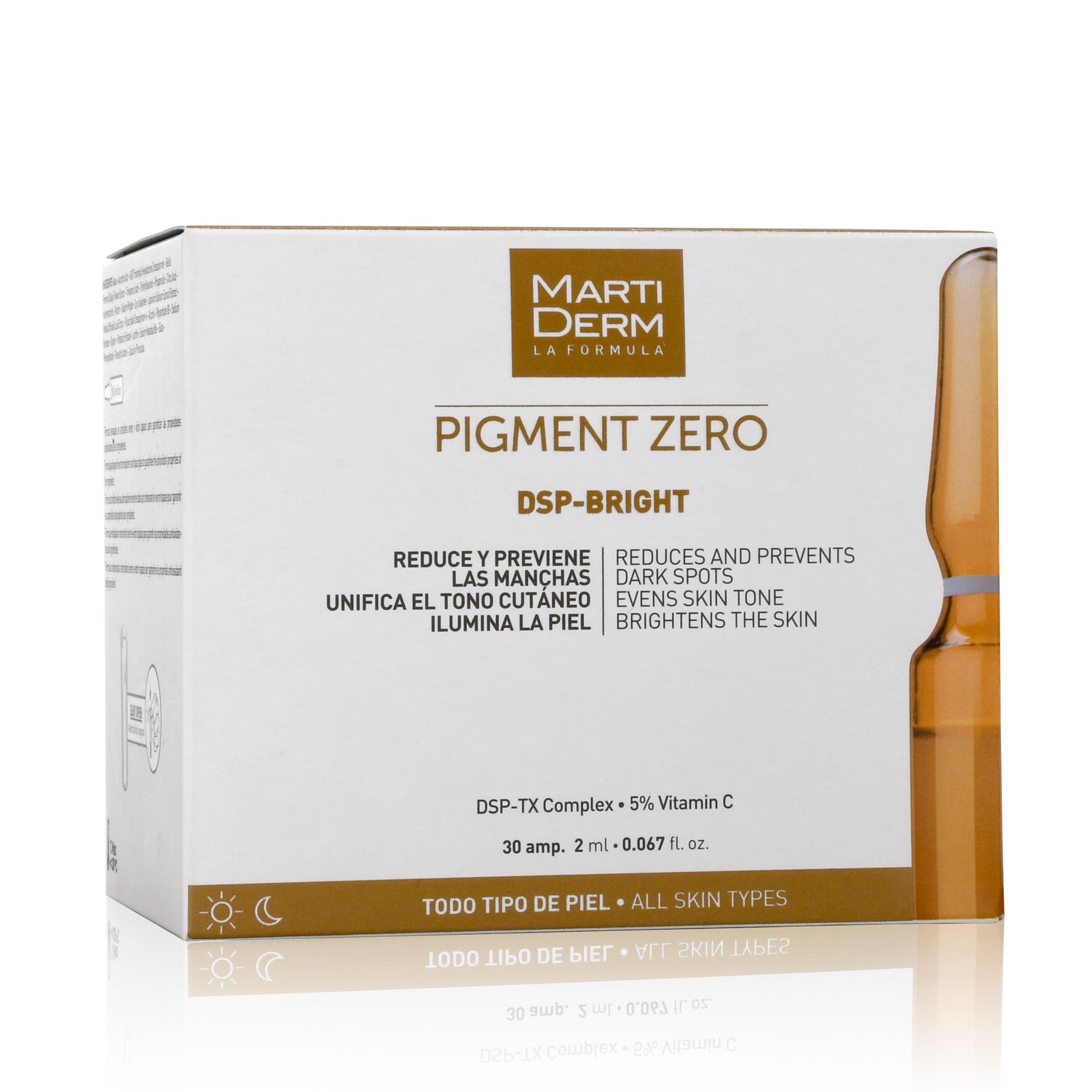 DSPBright 30 ampoules MartiDerm the brand in cosmetic dermatology.
